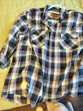 Outdoor Life Long Sleeve Plaid Flannel Button-Down Shirt